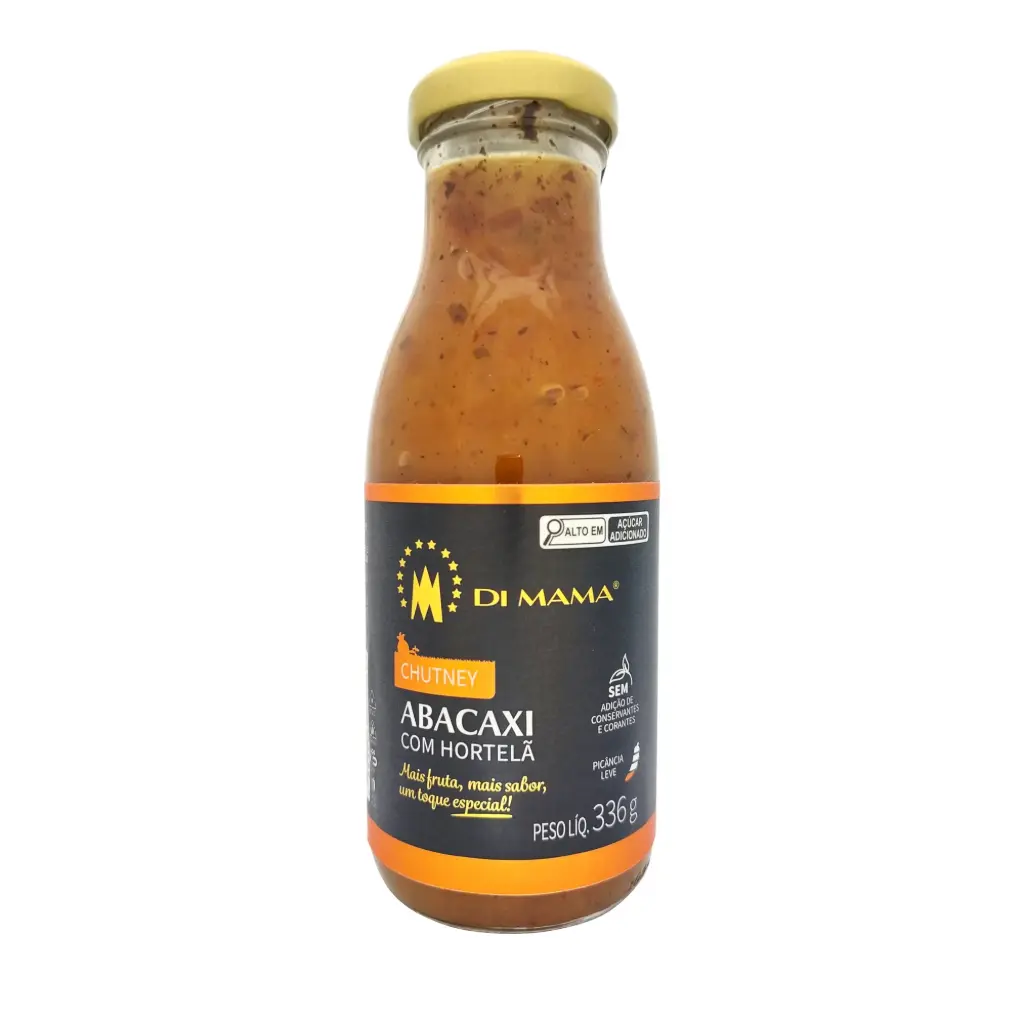 [CHAH336] Chutney de Abacaxi com Hortelã 336g