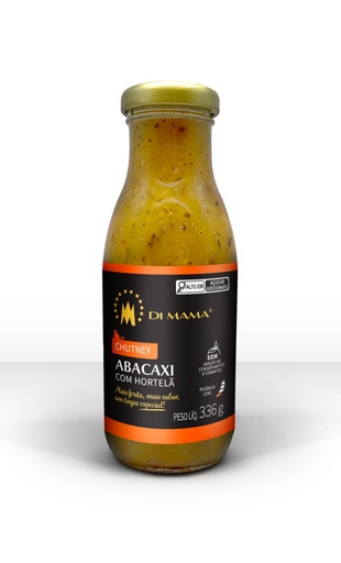 [CHAH336] Chutney de Abacaxi com Hortelã 336g